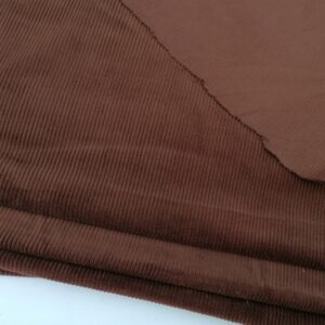 Vintage ribfluweel chocoladebruin brede rib