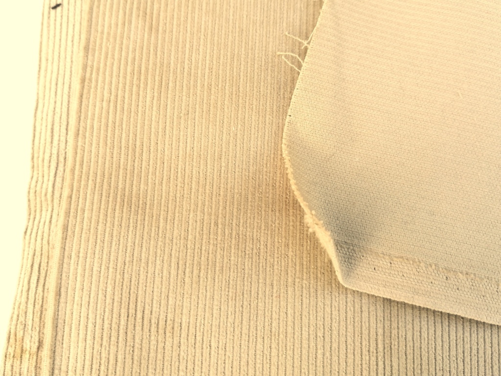 Ribfluweel beige zachte stof 2,6m /10cm - Afbeelding 2