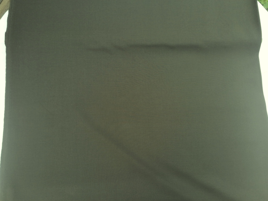 Stretchstof donker kakigroen /10cm - Afbeelding 3