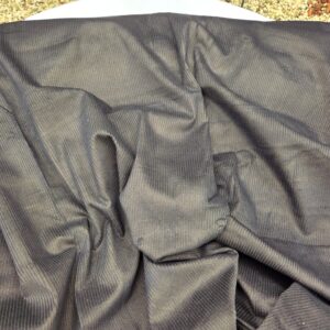 VivCreatiV donkerblauwe ribfluweel duurzame stof met goudkleurige glans en brede ribstructuur