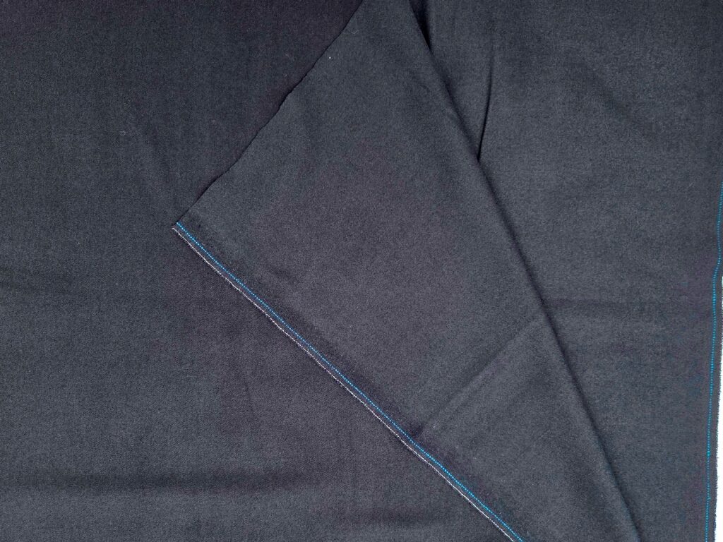 donkerblauwe wol flanel 1,9m/1,4m - Afbeelding 2