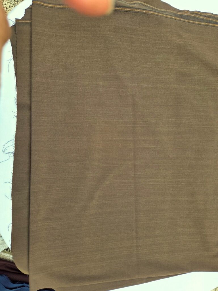 Bengaline stretch sepiabruin /10cm 4,2m - Afbeelding 3