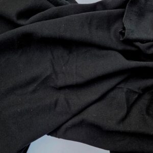 dikke zwarte katoenen wintersweat 2,85m/1,75m