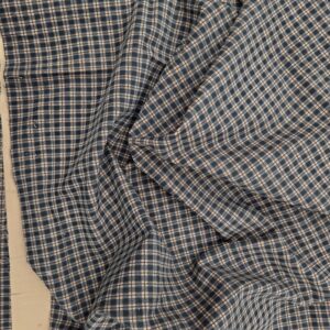 VivCreatiV donkerblauwe ribfluweel duurzame stof met goudkleurige glans en brede ribstructuur