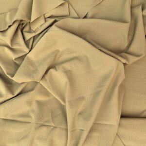 beigegroene soepele stretch stof  /10cm