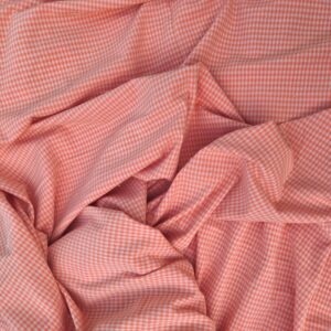 wit-oranje katoenen stretch flanel 2,6m