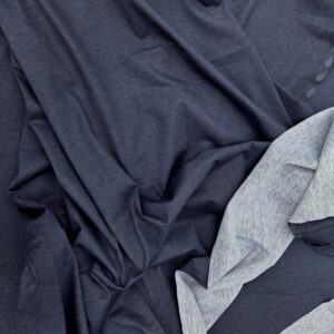 blauwe 100% katoenen dubbele jersey 2,3m