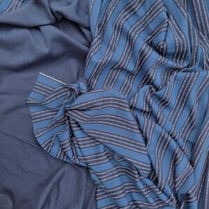 blauwe 100% katoenen dubbele jersey  2m