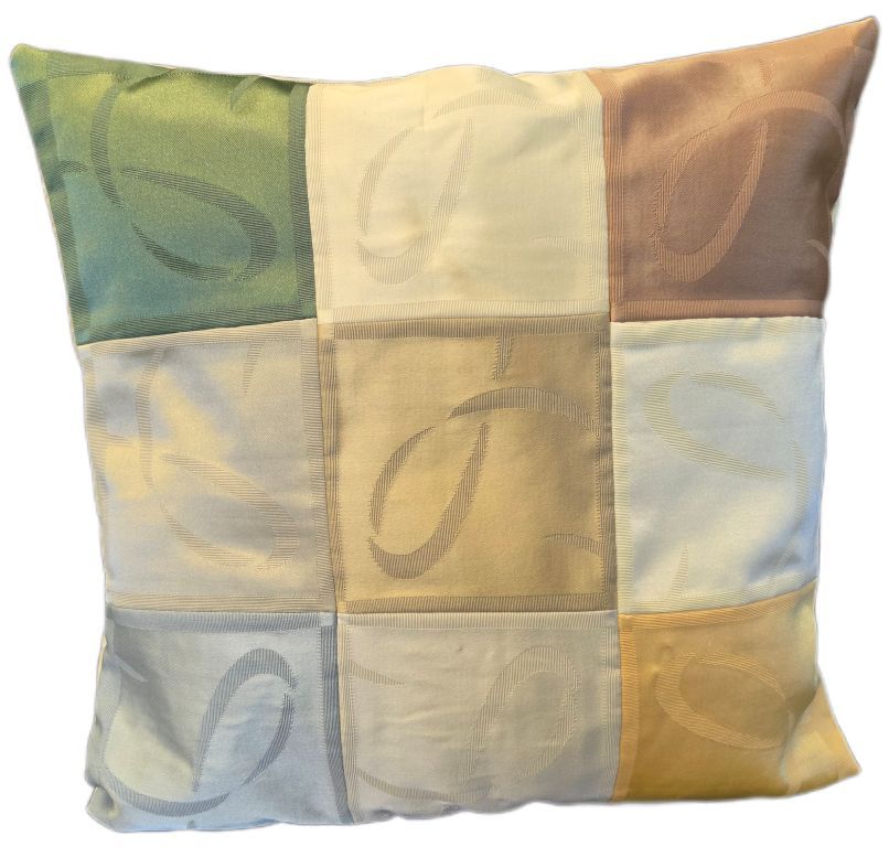patchwork kussenhoes zachte tinten 45/45