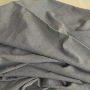 grijs gemeleerde wollen stof  70cm