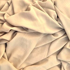 wollen crêpestof lichtgrijsbeige 4m