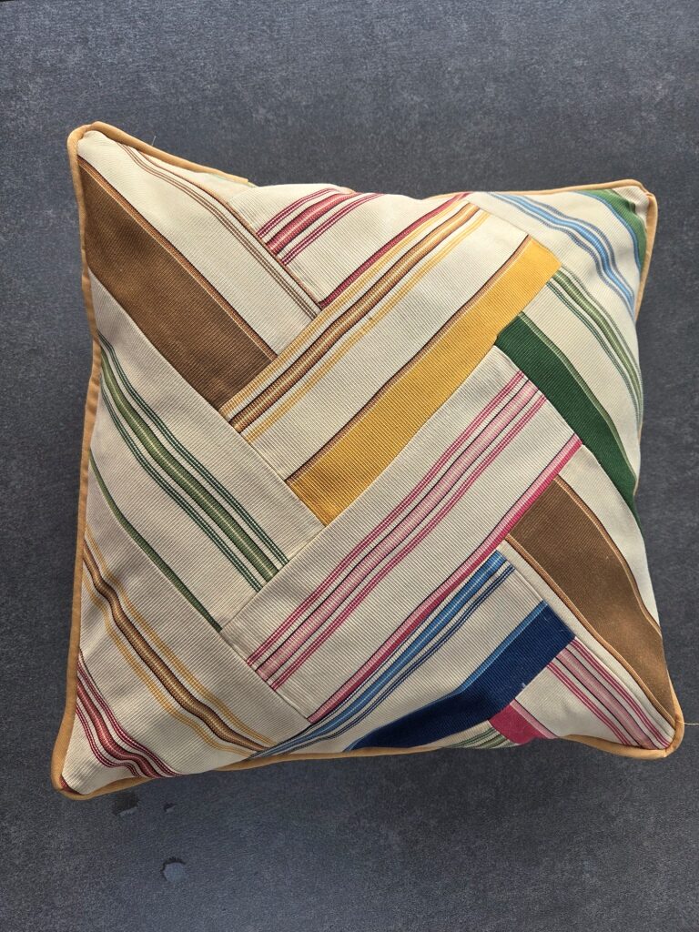 Uniek patchwork kussenhoes Braquenié 35/35