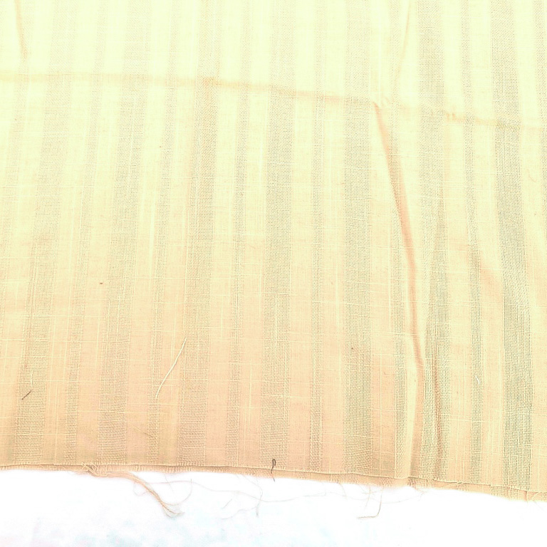 Katoen linnenlook stof beige strepen 1,2m